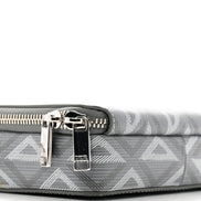 Dior CD Diamond Pouch Bag Grey Coated Canvas 