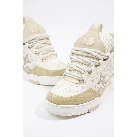 Louis Vuitton Beige and White Skate Sneakers "Unworn"