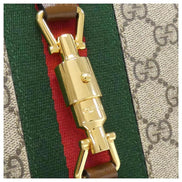 Gucci Jackie GG Supreme Medium Tote Bag with Piston Closure 