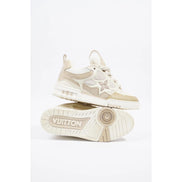 Louis Vuitton Beige and White Skate Sneakers 