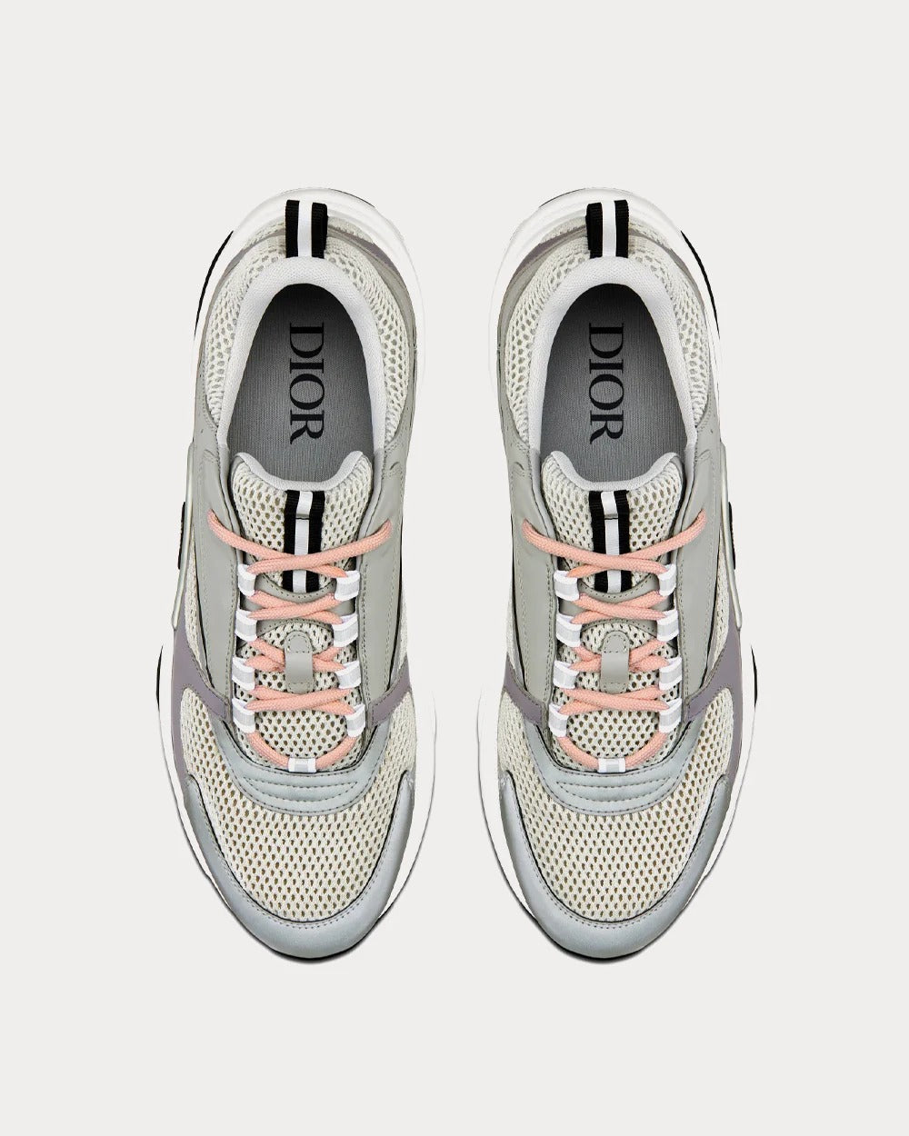 Dior B22 Leather and Technical Mesh Low-Top Sneakers 