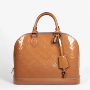 Louis Vuitton Alma BB Rose Ballerine Vernis Leather (Pre-Loved)