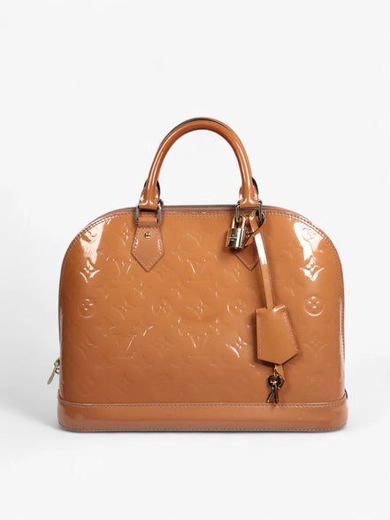 Louis Vuitton Alma BB Rose Ballerine Vernis Leather (Pre-Loved)