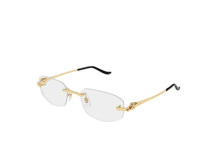 Gold Cartier 3D Panthère Glasses "Unworn"