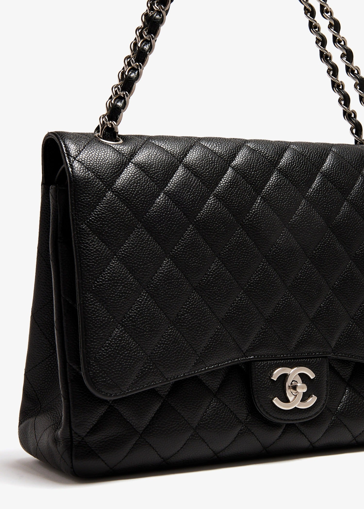 Chanel Jumbo Classic Double Flap Black Caviar GHW 
