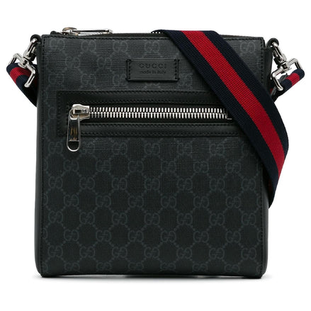 Gucci Black Large Messenger Bag "Pre-Loved"