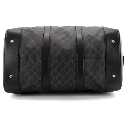 Gucci Savoy Medium Duffel Bag 45cm Black GG Supreme (Pre-Loved)