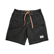 Burberry London England Patch Contrast Stitch Black Swim Shorts 