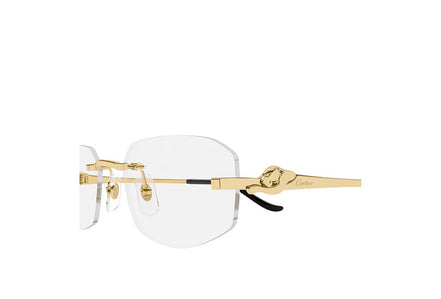 Gold Cartier 3D Panthère Glasses "Unworn"