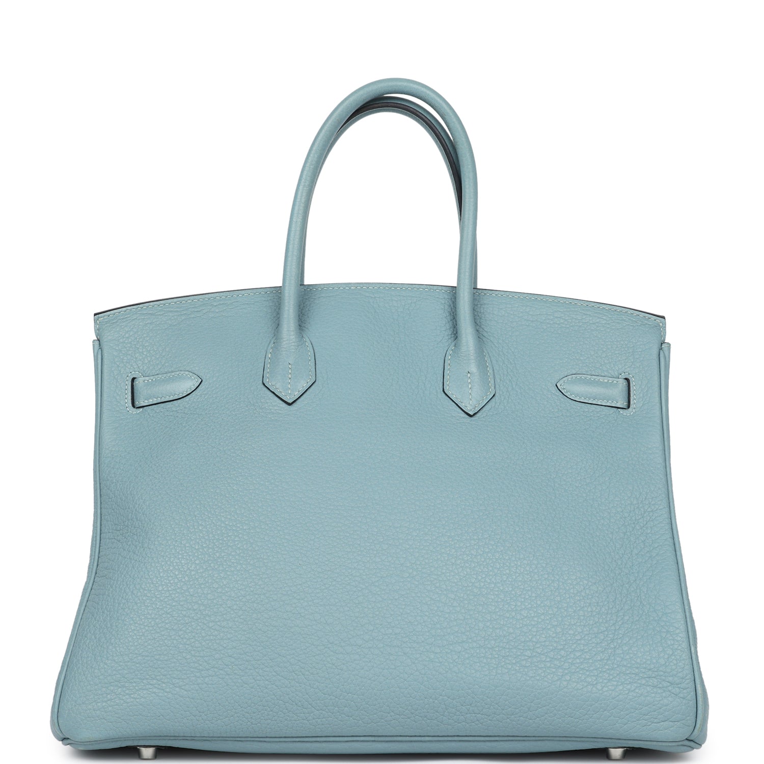 Hermès Birkin 35 Blue Jean Togo Leather Silver Hardware Letter M (2009) (Pre-Loved)