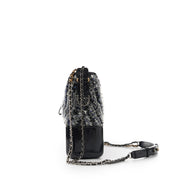 Chanel Medium Plastic Chevron Gabrielle Tweed Hobo Bag (Pre-Loved)
