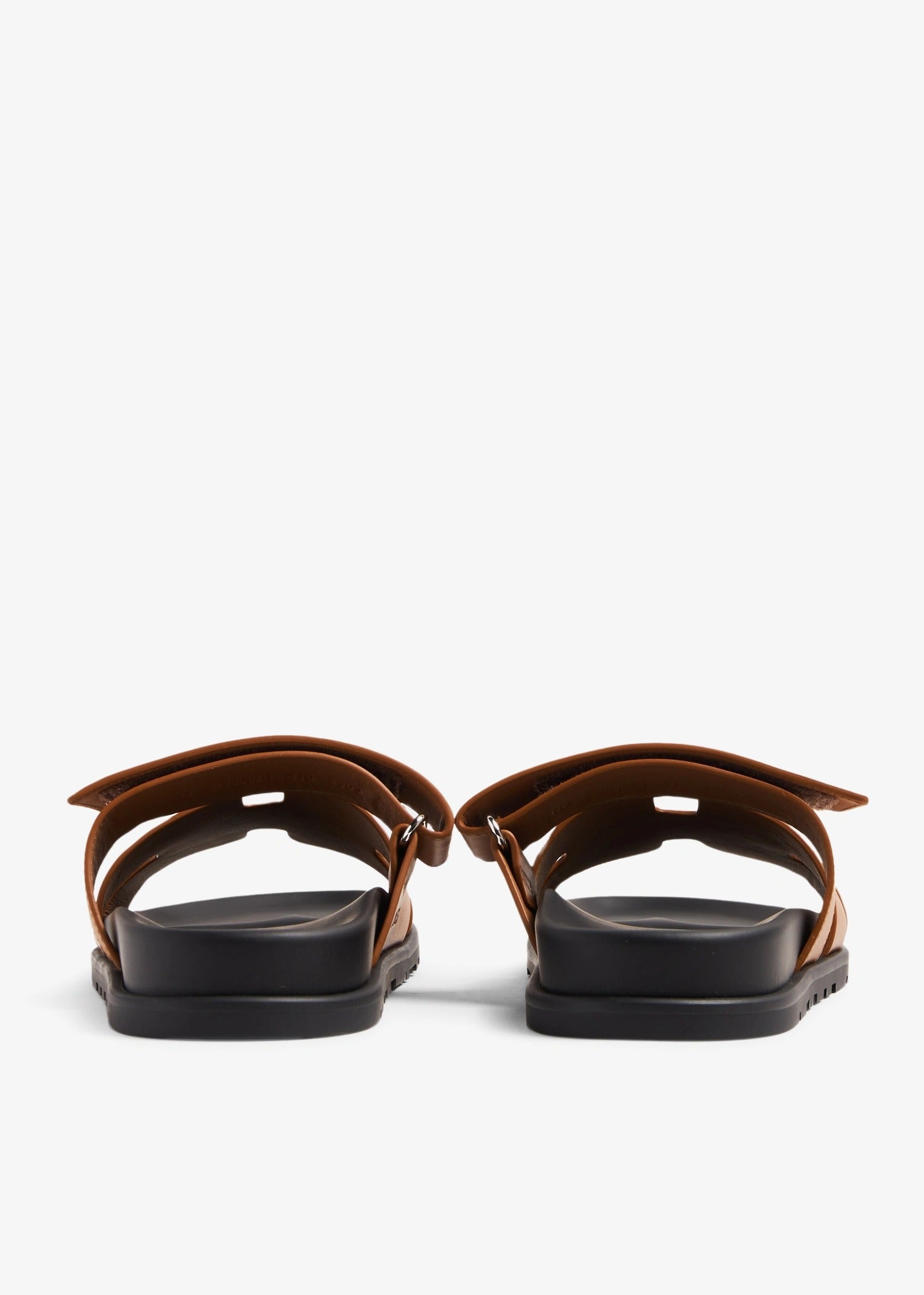 Hermès Chypre Sandal Gold Calfskin with Black Sole 