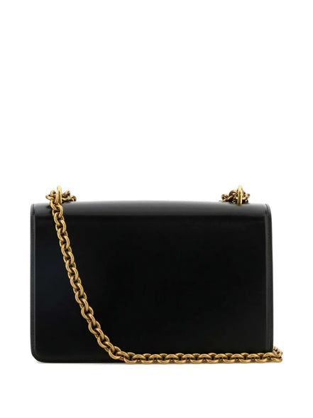 Valentino Garavani Stud Sign VLogo Shoulder Bag Black Leather (Pre-Loved)