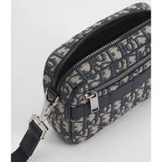 Dior Beige and Black Oblique Jacquard Safari Messenger Bag 