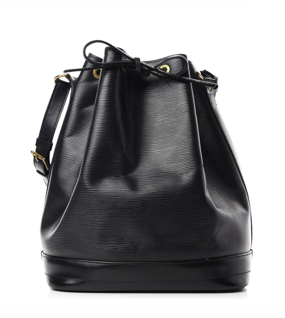 Louis Vuitton Noé Black Epi Leather Bucket Bag 