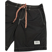 Burberry London England Patch Contrast Stitch Black Swim Shorts 