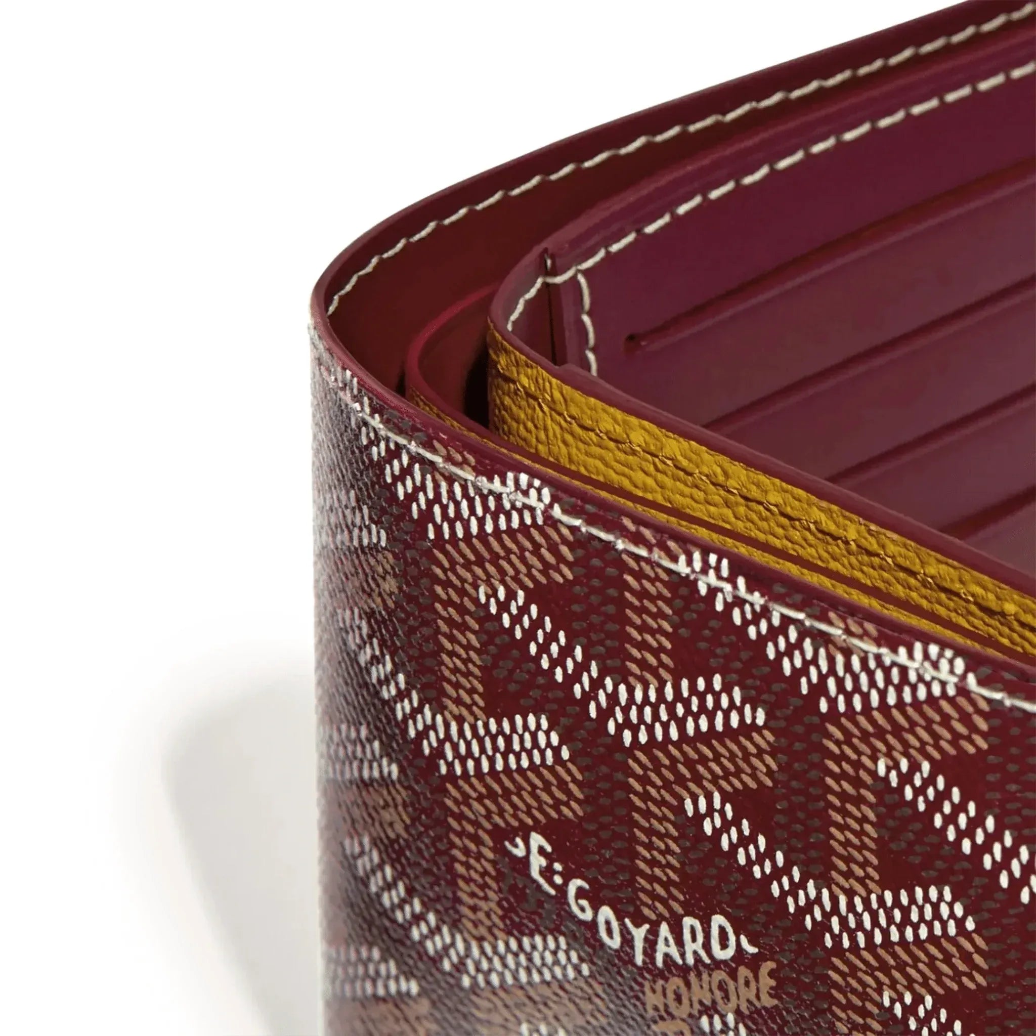 Goyard Rare Victoire Wallet Burgundy “Never Owned”