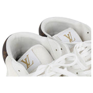 Louis Vuitton Rivoli White Leather Monogram High-Top Sneakers (Pre-Loved)