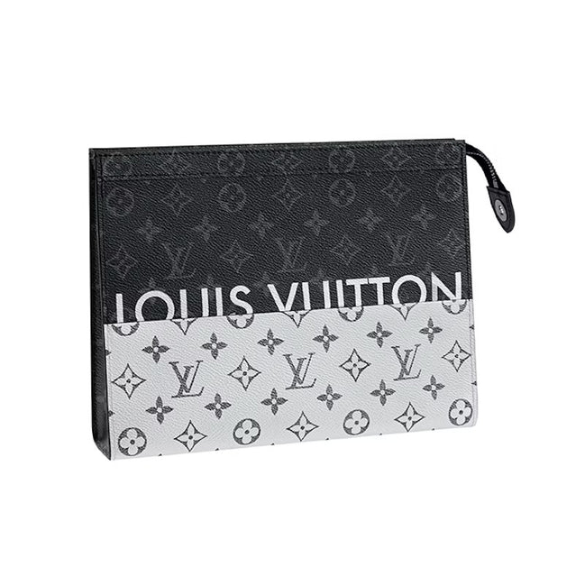 Louis Vuitton Monogram Eclipse Split Pochette Voyage MM (Pre-Loved)