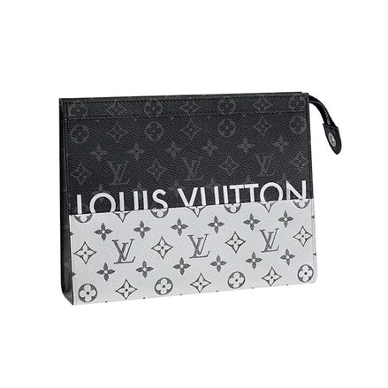 Louis Vuitton Monogram Eclipse Split Pochette Voyage MM (Pre-Loved)