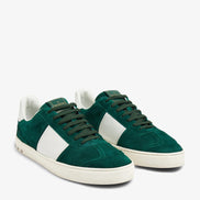 Valentino Garavani Green Suede & White Leather Flycrew Sneakers (Pre-Loved)