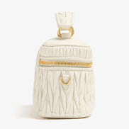 Miu Miu Matelassé Nappa Leather Vanity Case White (Pre-Loved)