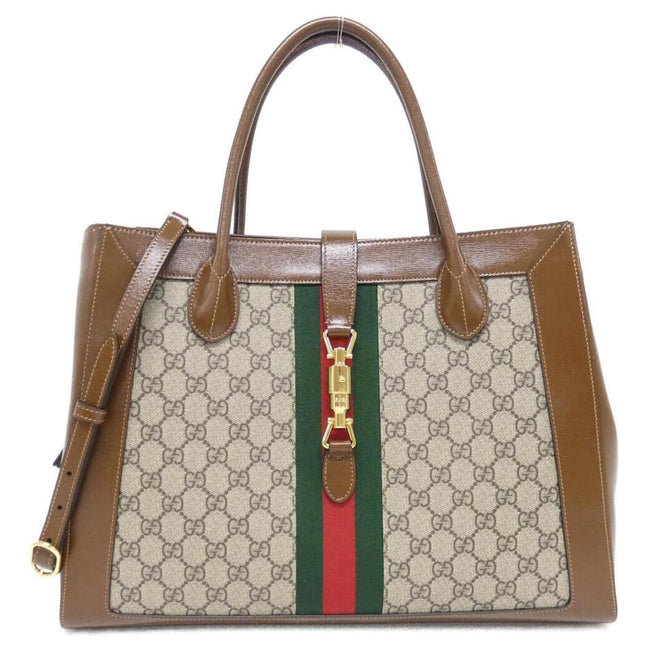 Gucci Jackie GG Supreme Medium Tote Bag with Piston Closure "Unworn"