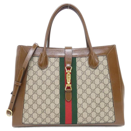 Gucci Jackie GG Supreme Medium Tote Bag with Piston Closure "Unworn"