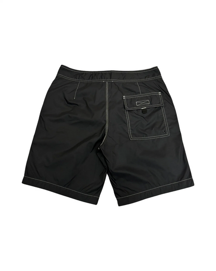Burberry London England Patch Contrast Stitch Black Swim Shorts "Unworn"