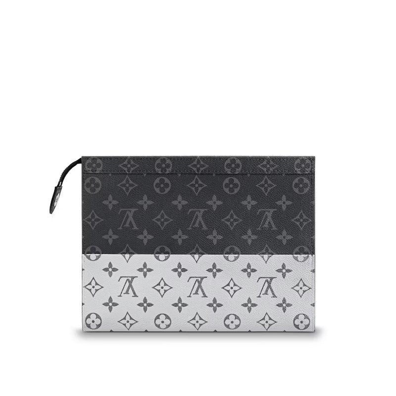 Louis Vuitton Monogram Eclipse Split Pochette Voyage MM (Pre-Loved)