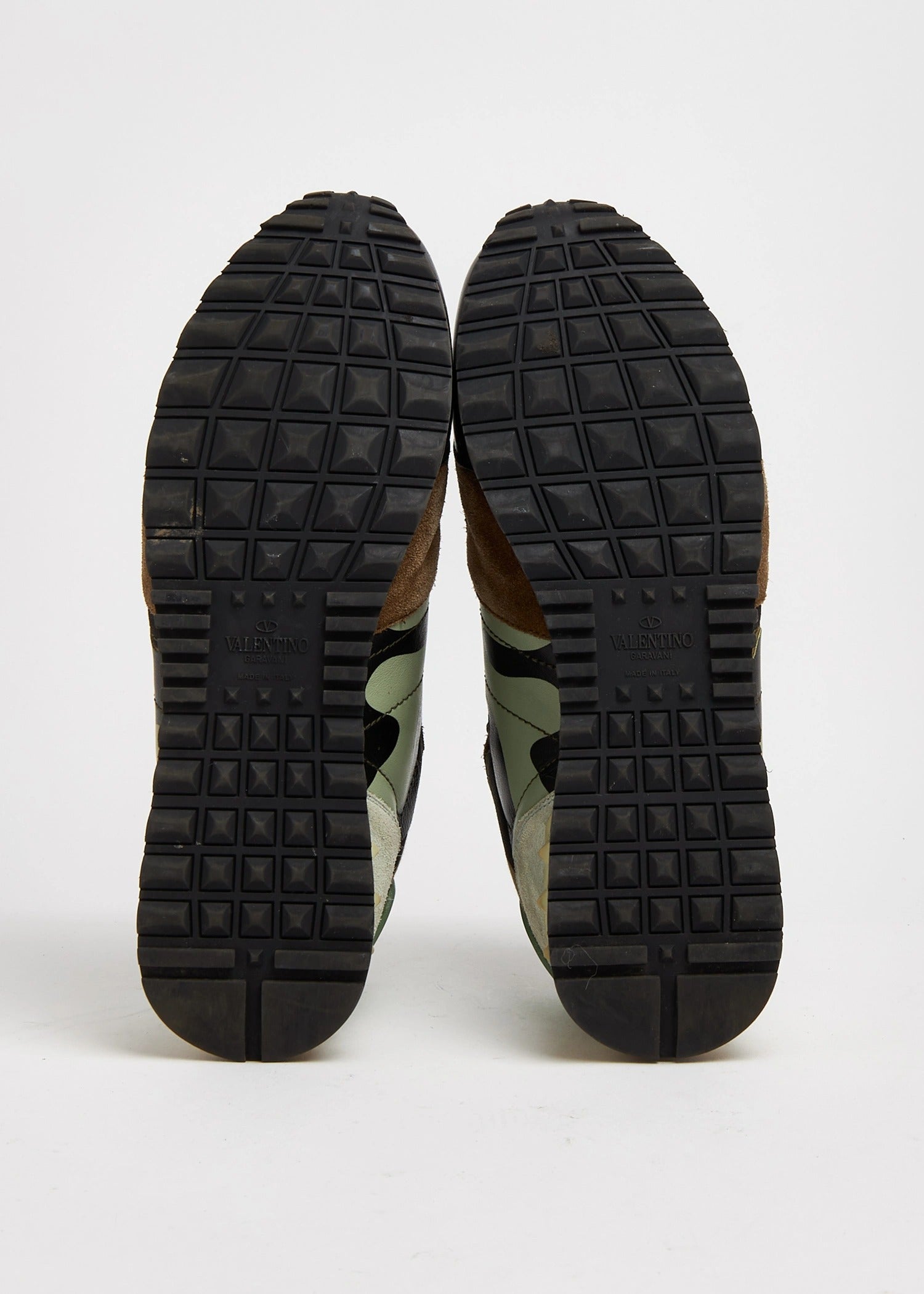 Valentino Garavani Rockrunner Classic Camouflage Sneakers (Pre-Loved)