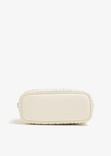 Miu Miu Matelassé Nappa Leather Vanity Case White (Pre-Loved)