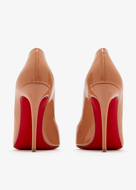 Christian Louboutin Nude Patent Leather Hot Chick 100 Pumps "Unworn"