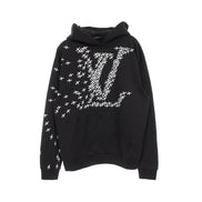 Louis Vuitton Rare Black Planes Logo Hoodie 