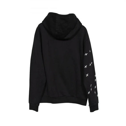 Louis Vuitton Rare Black Planes Logo Hoodie "Unworn"