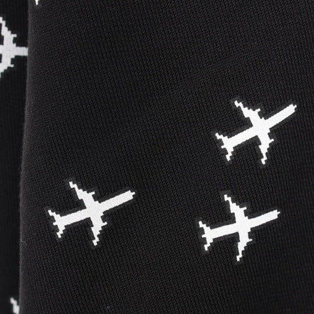 Louis Vuitton Rare Black Planes Logo Hoodie "Unworn"