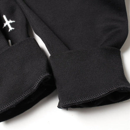 Louis Vuitton Rare Black Planes Logo Hoodie "Unworn"