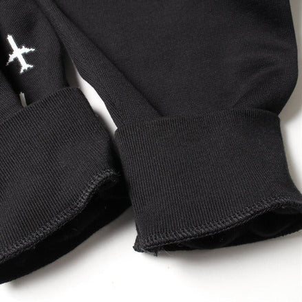 Louis Vuitton Rare Black Planes Logo Hoodie "Unworn"