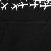 Louis Vuitton Rare Black Planes Logo Hoodie 