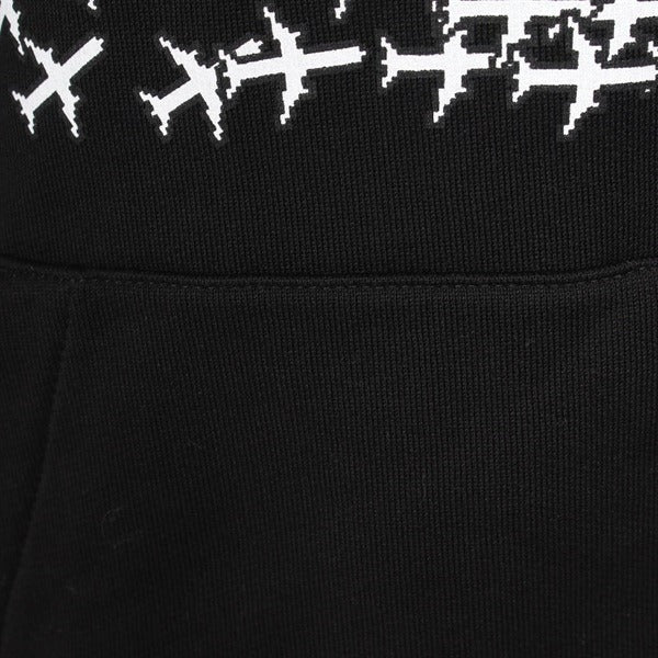 Louis Vuitton Rare Black Planes Logo Hoodie 