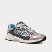 Dior Silver and Grey Technical Mesh B30 Sneakers 