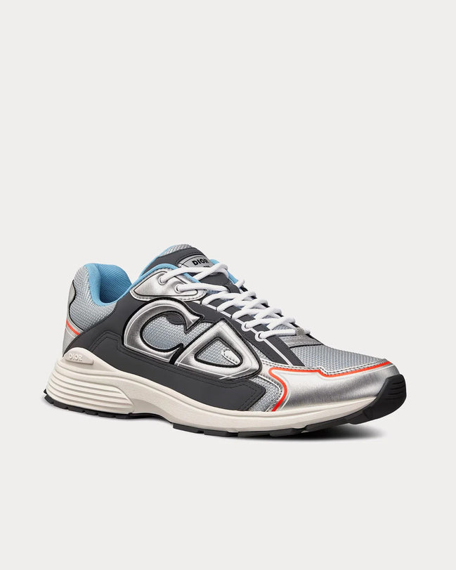 Dior Silver and Grey Technical Mesh B30 Sneakers "Unworn"