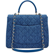 Chanel Trendy Top Handle Quilted Denim Bag 