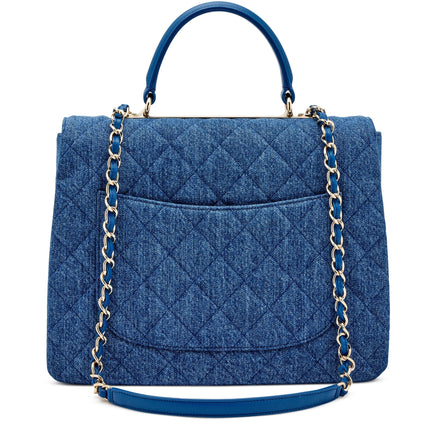 Chanel Trendy Top Handle Quilted Denim Bag "Unworn"