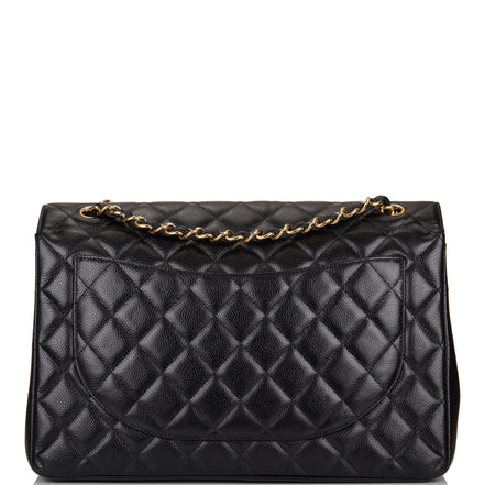 Chanel Maxi Classic Single Flap Black Caviar GHW "Unworn"