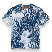 Louis Vuitton White and Navy Botanical Monogram T-Shirt 