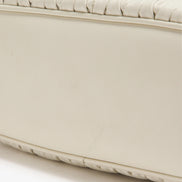 Miu Miu Matelassé Nappa Leather Vanity Case White (Pre-Loved)