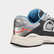 Dior Silver and Grey Technical Mesh B30 Sneakers 