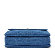 Chanel Trendy Top Handle Quilted Denim Bag 