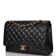 Chanel Maxi Classic Single Flap Black Caviar GHW 